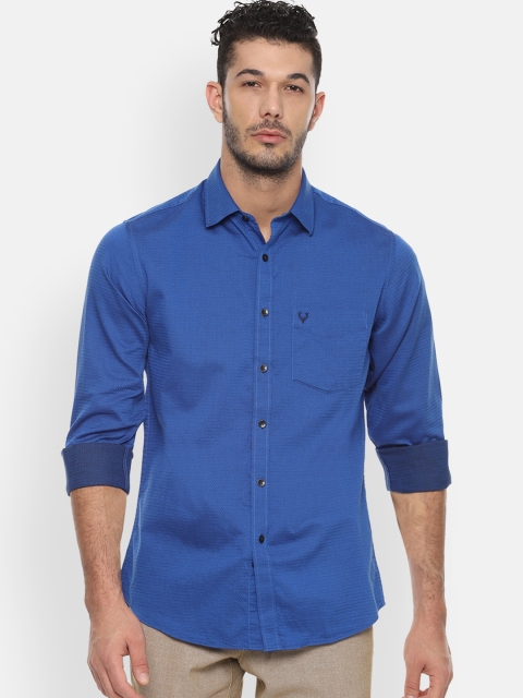 

Allen Solly Men Blue Slim Fit Solid Casual Shirt