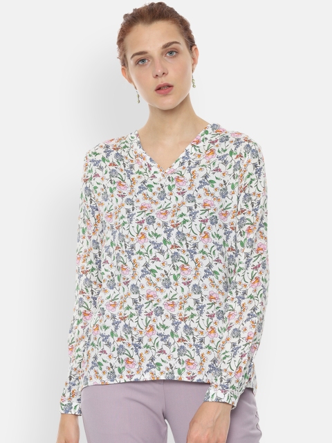 

Van Heusen Woman White Printed Top