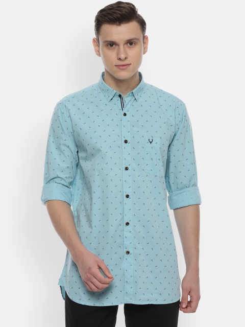 

Allen Solly Men Blue Slim Fit Printed Casual Shirt