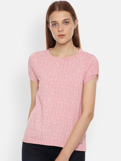 

Van Heusen Woman Pink Printed Top