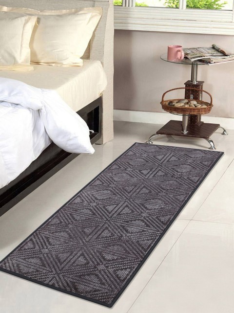 

RUGSMITH Premium Grey & Brown Patterned No-Shred Runner