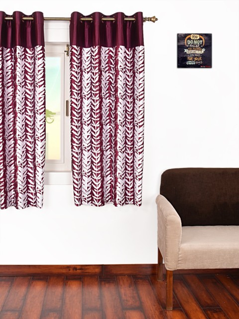 

Ariana Burgundy Single Room Darkening Window Curtain