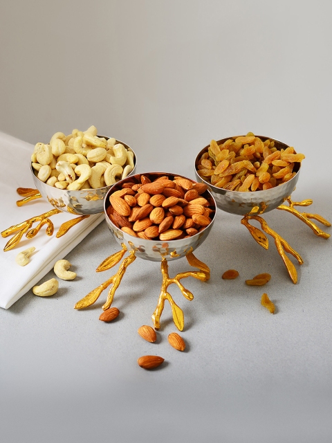 

Archies Gold-Toned Set of 3 Serving Bowls