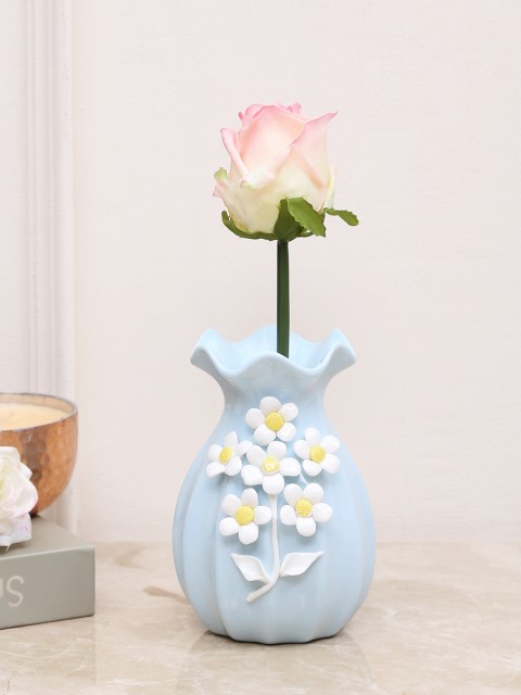 

Aapno Rajasthan Blue Ceramic Flower Vase