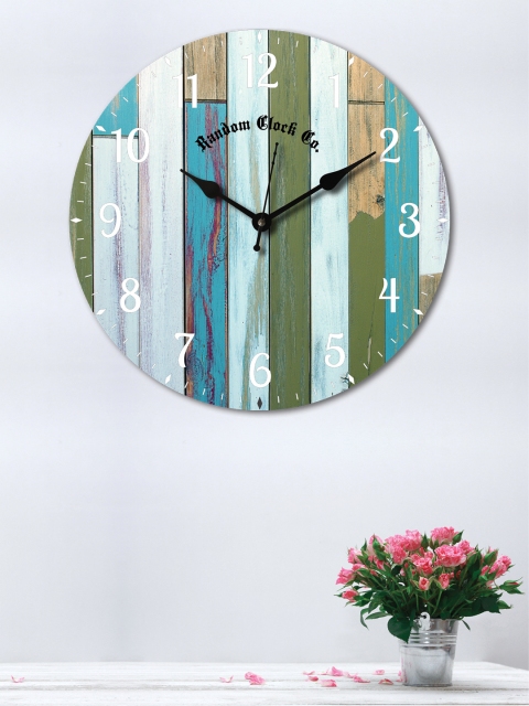 

RANDOM Multicoloured Round Printed 30 cm Analogue Wall Clock, Multi