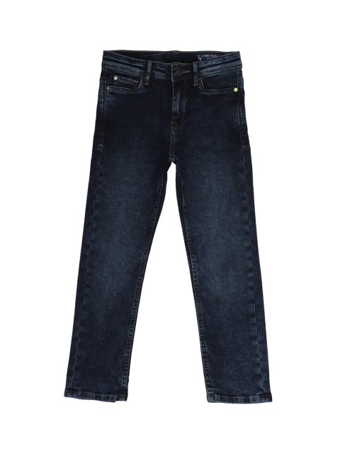 

Allen Solly Junior Boys Navy Blue Regular Fit Mid-Rise Clean Look Stretchable Jeans