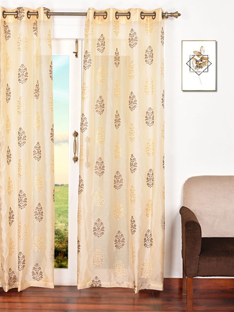 

Ariana Gold-Toned Single Room Darkening Door Curtain