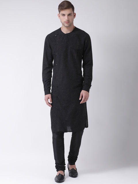 

TABARD Men Black Printed A-Line Kurta