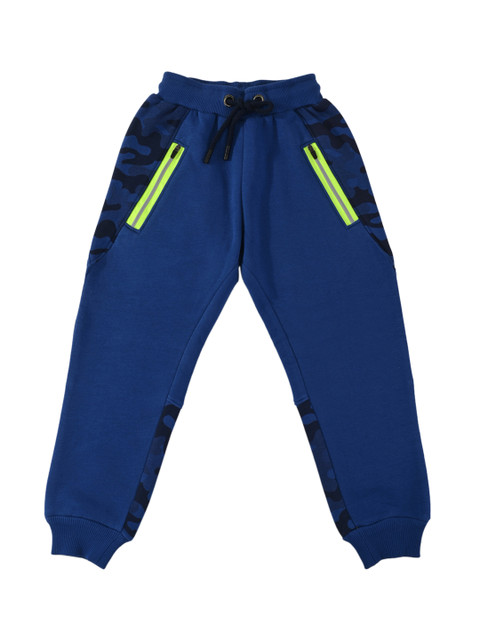 

Stupid Cupid Boys Straight-Fit Blue Solid Joggers