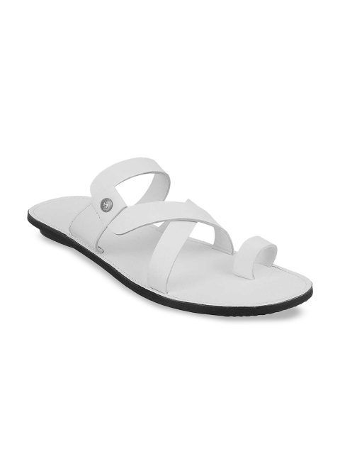 

Metro Men White Leather Comfort Sandals
