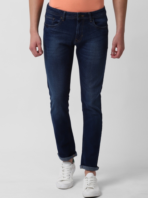 

Peter England Casuals Men Navy Blue Slim Fit Mid-Rise Clean Look Stretchable Jeans