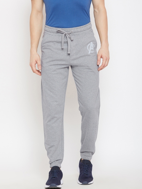 

Marvel by Wear Your Mind Men Grey Melange Solid Straight-Fit Joggers