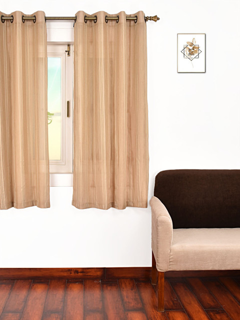 

Ariana Beige Single Sheer Window Curtain