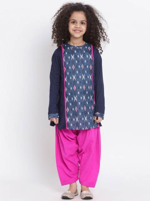 

WONDERMOM Girls Multicoloured Printed Kurta with Pyjamas, Multi