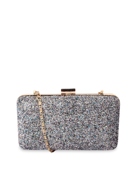 

Berrypeckers Black Textured Clutch