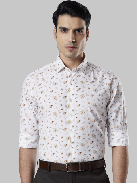 

Raymond Men White Slim Fit Printed Casual Shirt