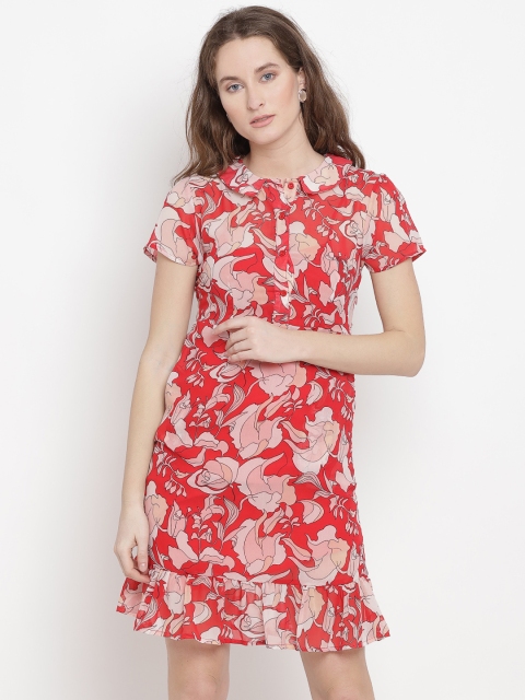 

Abiti Bella Women Red Floral Printed Sheath Dress