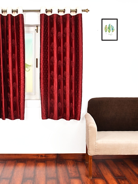 

Ariana Red Single Room Darkening Window Curtain