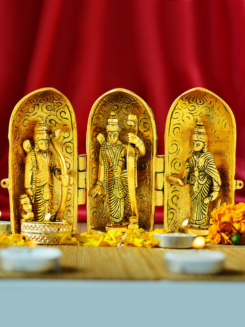 

Archies Unisex Gold-Toned Ram Darbar Gift Set