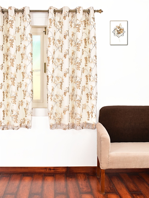 

Ariana Cream-Coloured Single Room Darkening Window Curtain