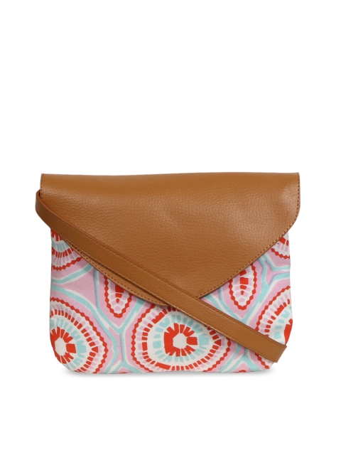 Diwaah Multicoloured Printed Handmade Sling Bag, Multi