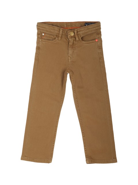 

Allen Solly Junior Boys Khaki Brown Regular Fit Mid-Rise Clean Look Stretchable Jeans