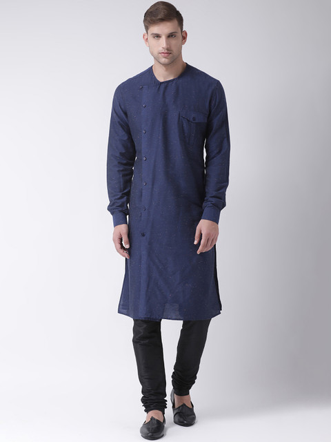 

TABARD Men Blue Printed A-Line Kurta