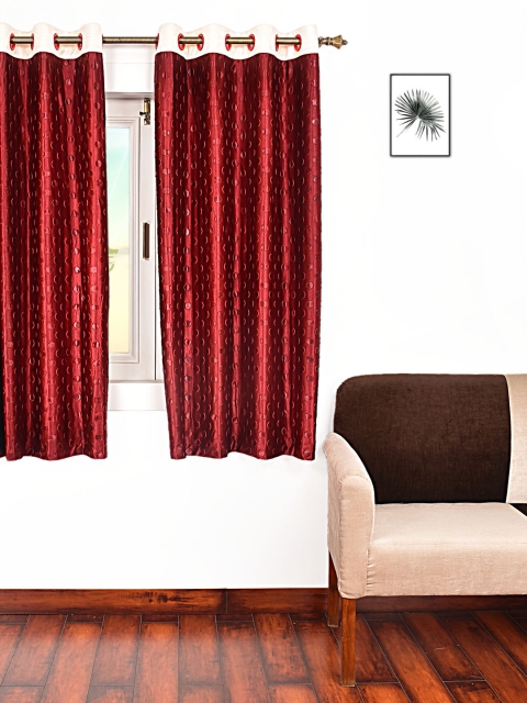 

Ariana Red Single Room Darkening Window Curtain