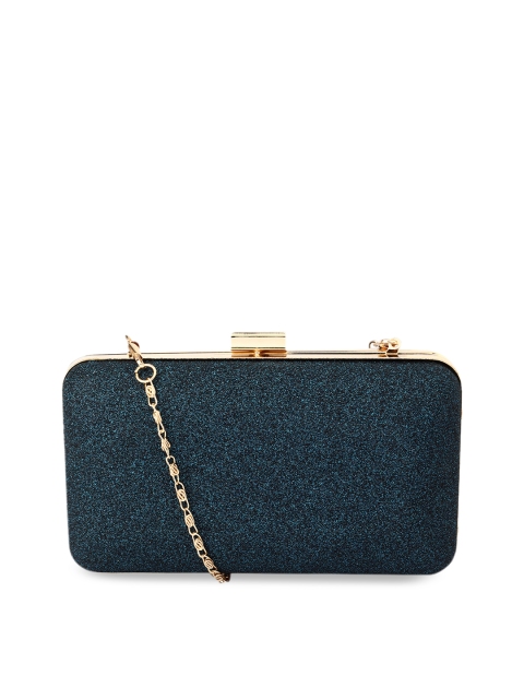 

Berrypeckers Blue Textured Clutch