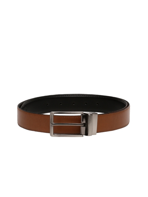

CRUSSET Men Brown & Black Solid Reversible Belt