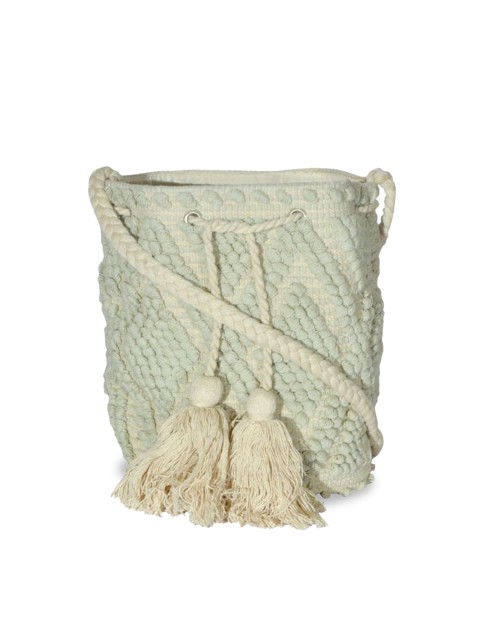 

Diwaah Green Solid Potli Clutch