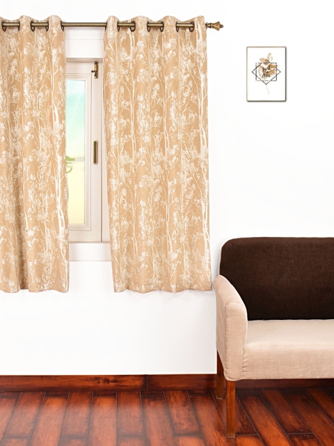 

Ariana Beige Single Room Darkening Window Curtain