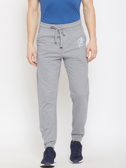 

Marvel by Wear Your Mind Men Straight-Fit Grey Solid Joggers