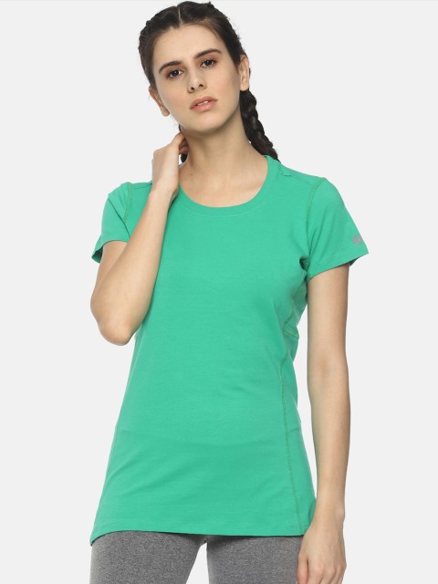 

Soul Space Women Green Solid Tank Knitted Top