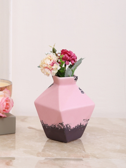 

Aapno Rajasthan Pink & Grey Ceramic Flower Vase