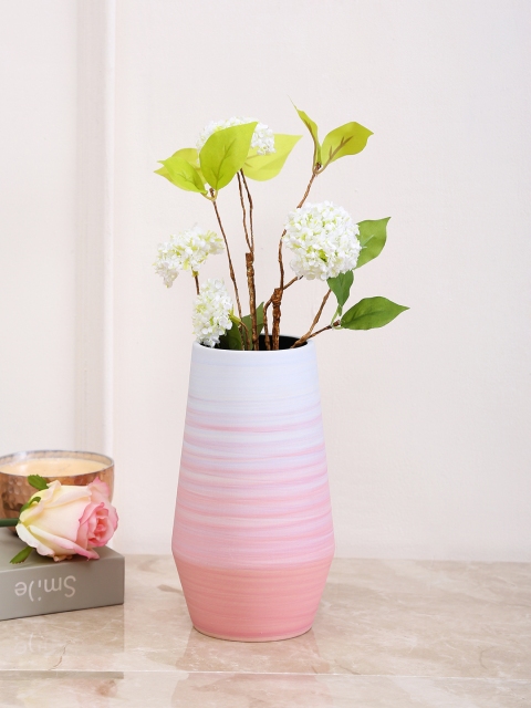 

Aapno Rajasthan Pink & White Ceramic Flower Vase