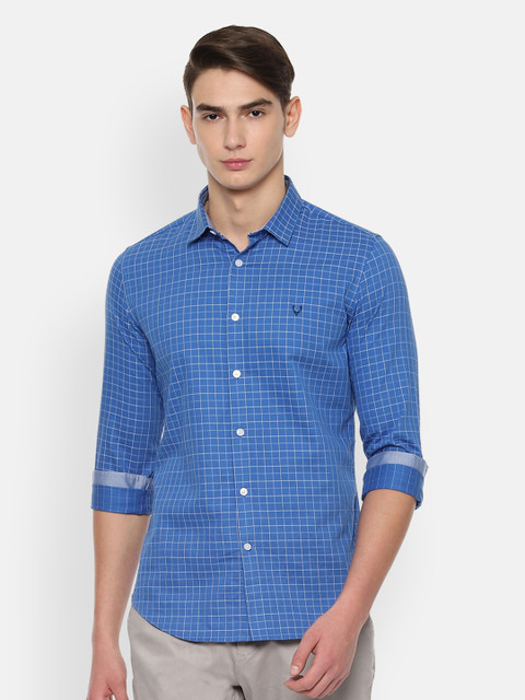 

Allen Solly Sport Men Blue Slim Fit Checked Casual Shirt