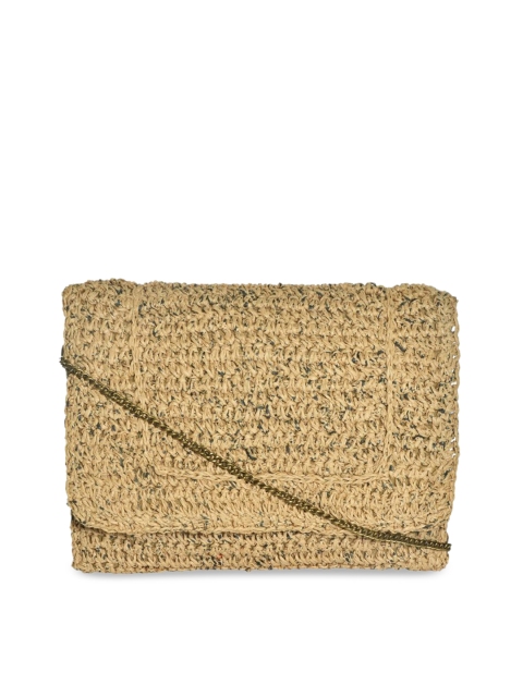 

Diwaah Beige Self Design Handmade Sling Bag