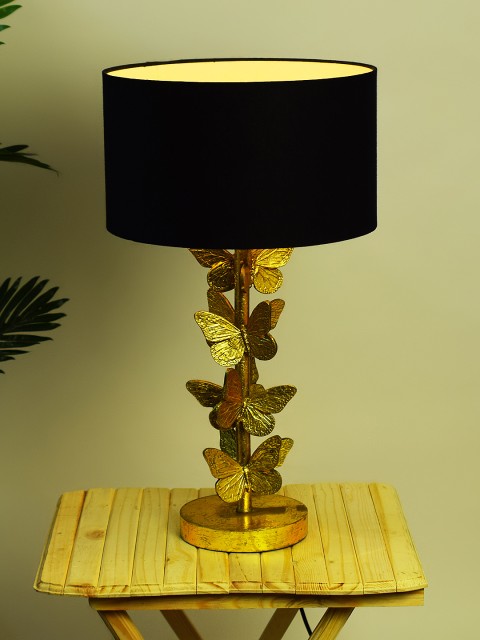 

Archies Gold-Toned & Black Table Lamp with Shade