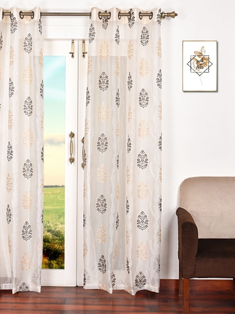 

Ariana Beige Single Room Darkening Door Curtain