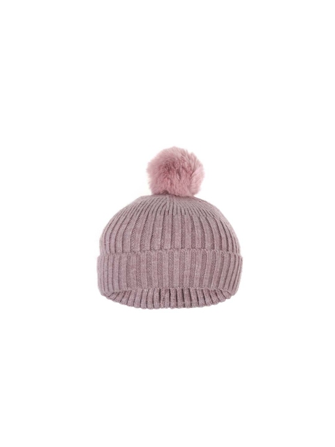 

FabSeasons Kids Pink Self Design Beanie