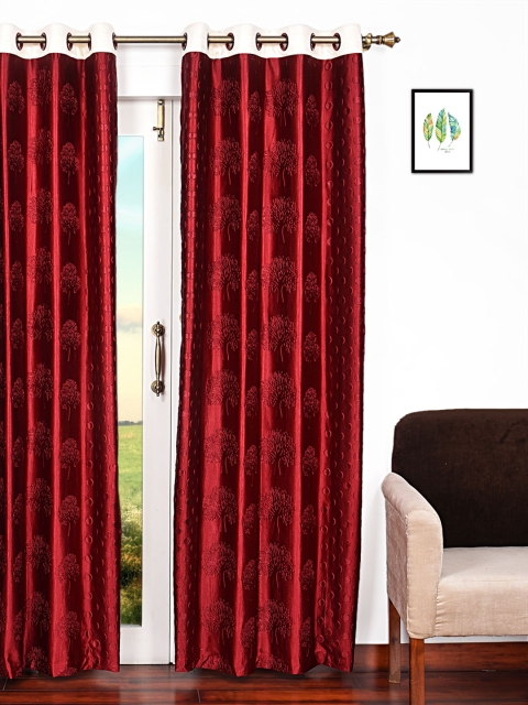 

Ariana Red Single Room Darkening Door Curtain