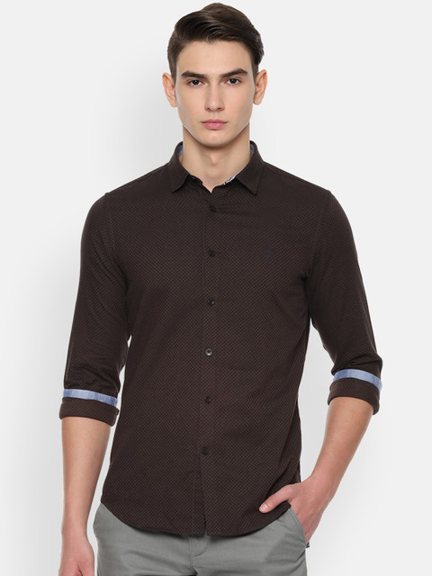 

Allen Solly Sport Men Brown Slim Fit Checked Casual Shirt