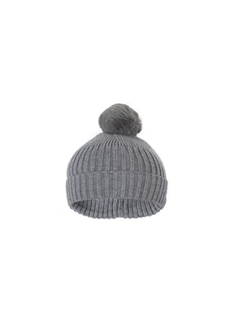 

FabSeasons Kids Grey Self Design Beanie