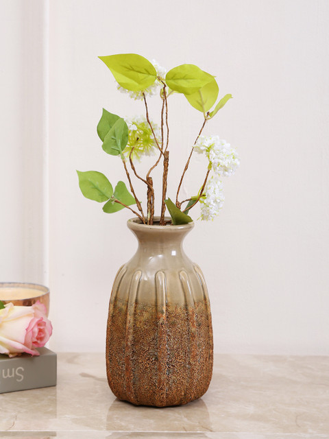 

Aapno Rajasthan Brown Ceramic Flower Vase