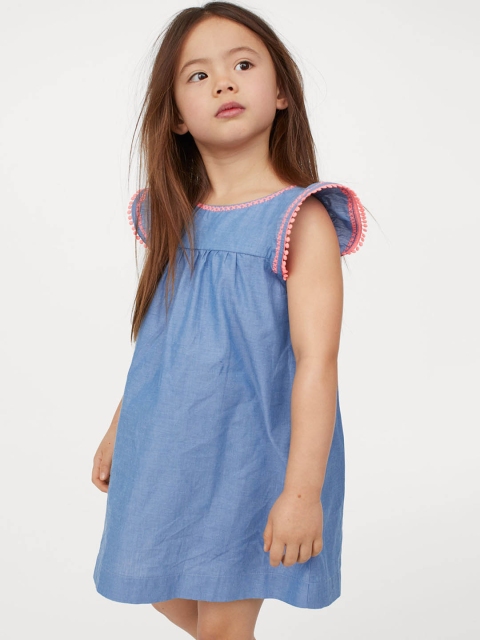 

H&M Girls Blue Cotton Dress