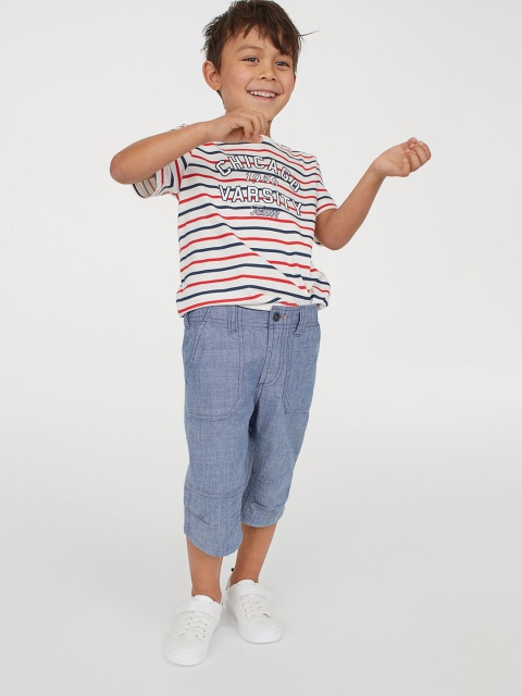

H&M Boys Blue Solid Clamdiggers
