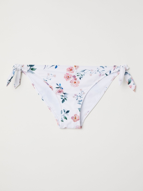 

H&M Women White Tie Tanga Bikini Bottoms