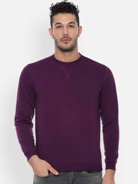 

Van Heusen Sport Men Purple Solid Sweatshirt