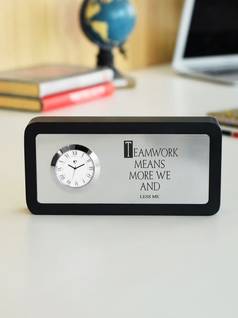 

Archies Black Rectangle Printed 19.8 x 9.6 cm Analogue Table Clock